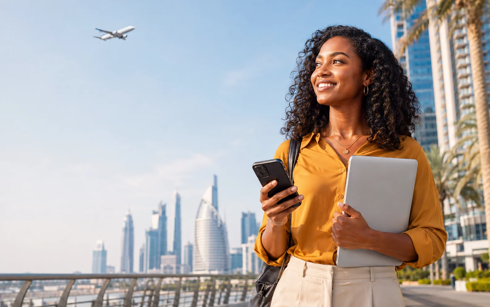 Professional exploring global career opportunities